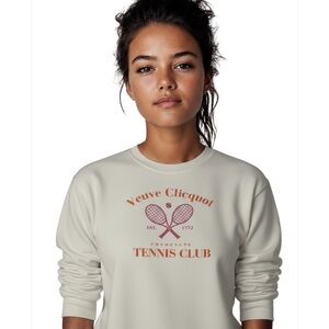 Veuve Clicquot Champagne Tennis Club Sweatshirt Sz.Large